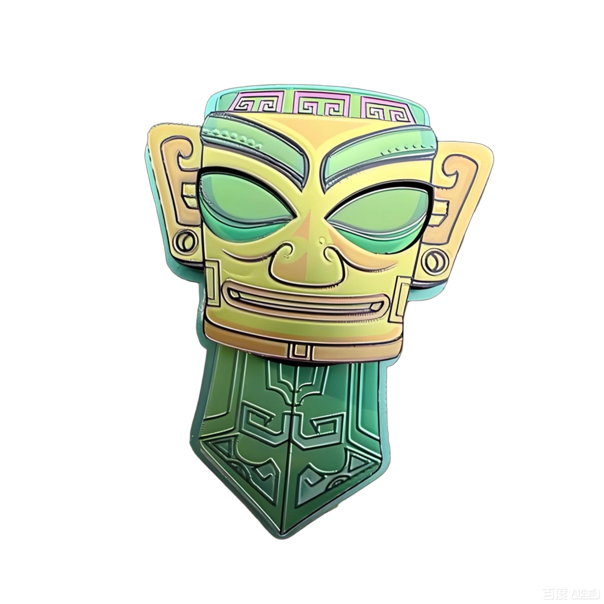 Metal 3D refrigerator magnets, souvenirs, Sichuan Province's popular Sanxingdui-themed cultural and creative tourism gifts featuring pandas.